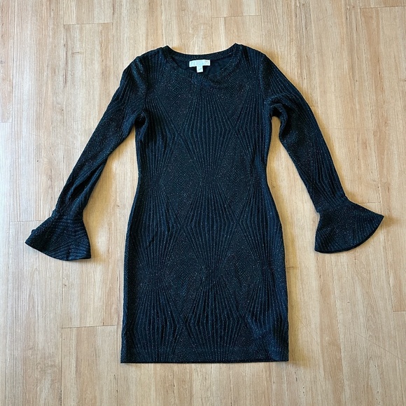 Michael Kors Womens Metallic Bodycon Dress - Picture 1 of 4